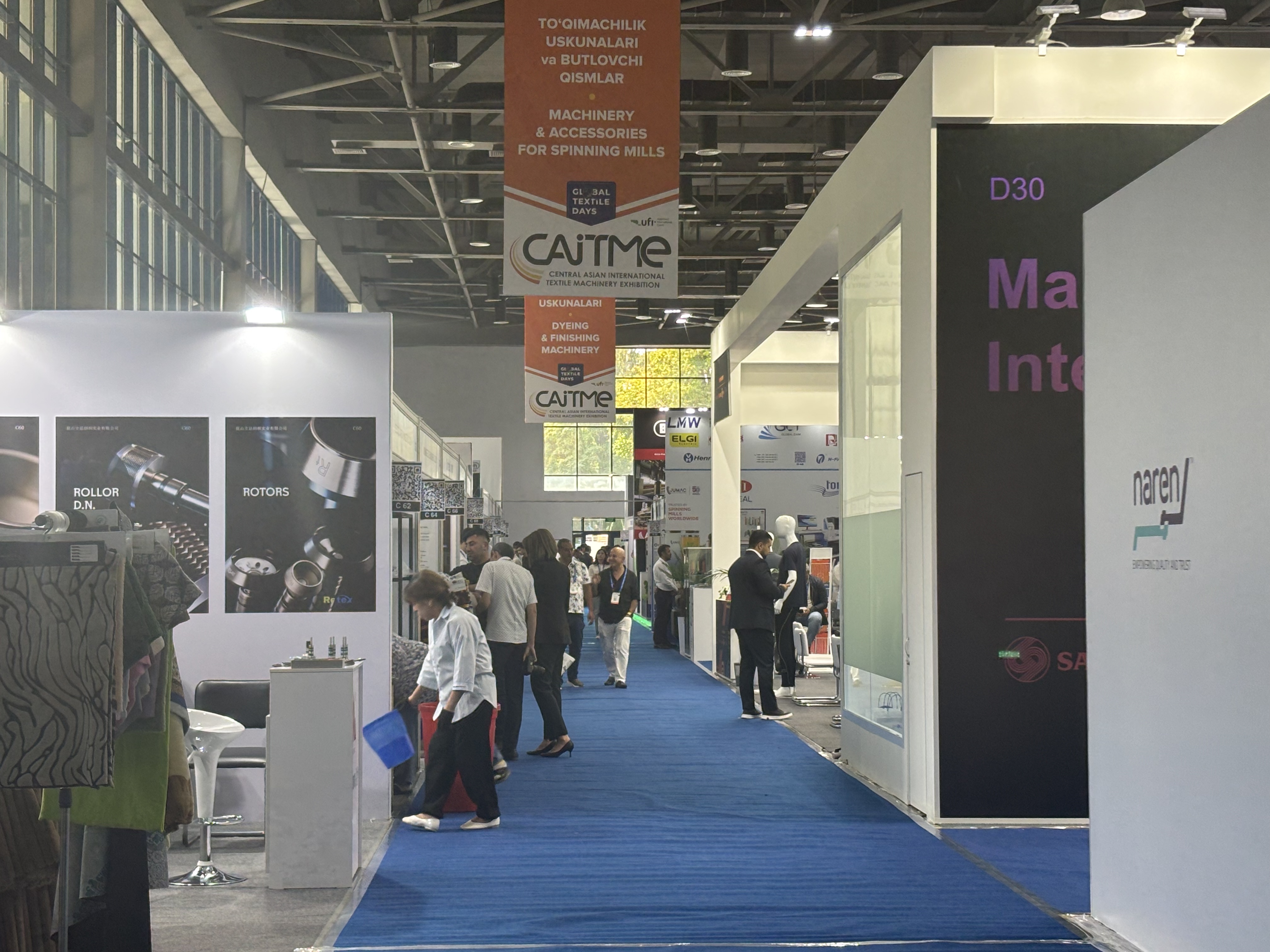 Gia Hưng Shengbang trưng bày công nghệ kéo sợi nóng chảy sáng tạo tại CAITME 2025 ở Tashkent